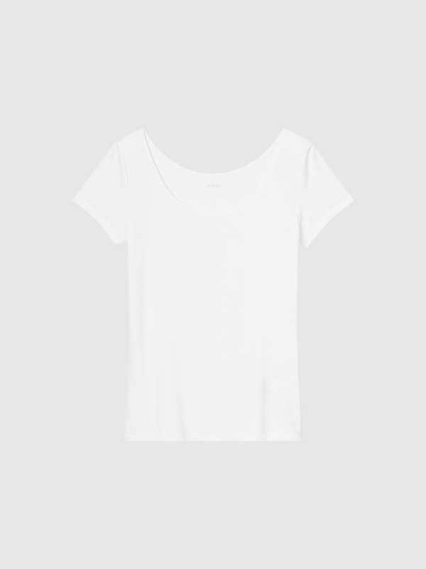 AIRISM SCOOP NECK SHORT SLEEVE T-SHIRT