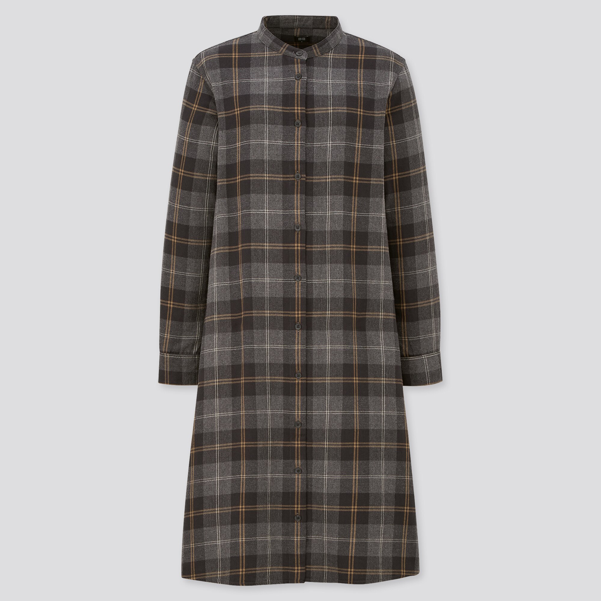 uniqlo flannel shirt dress