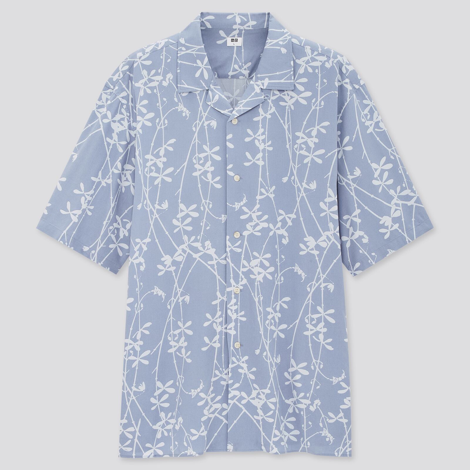 Uniqlo Men Ito Jakuchu Open Collar Shirt