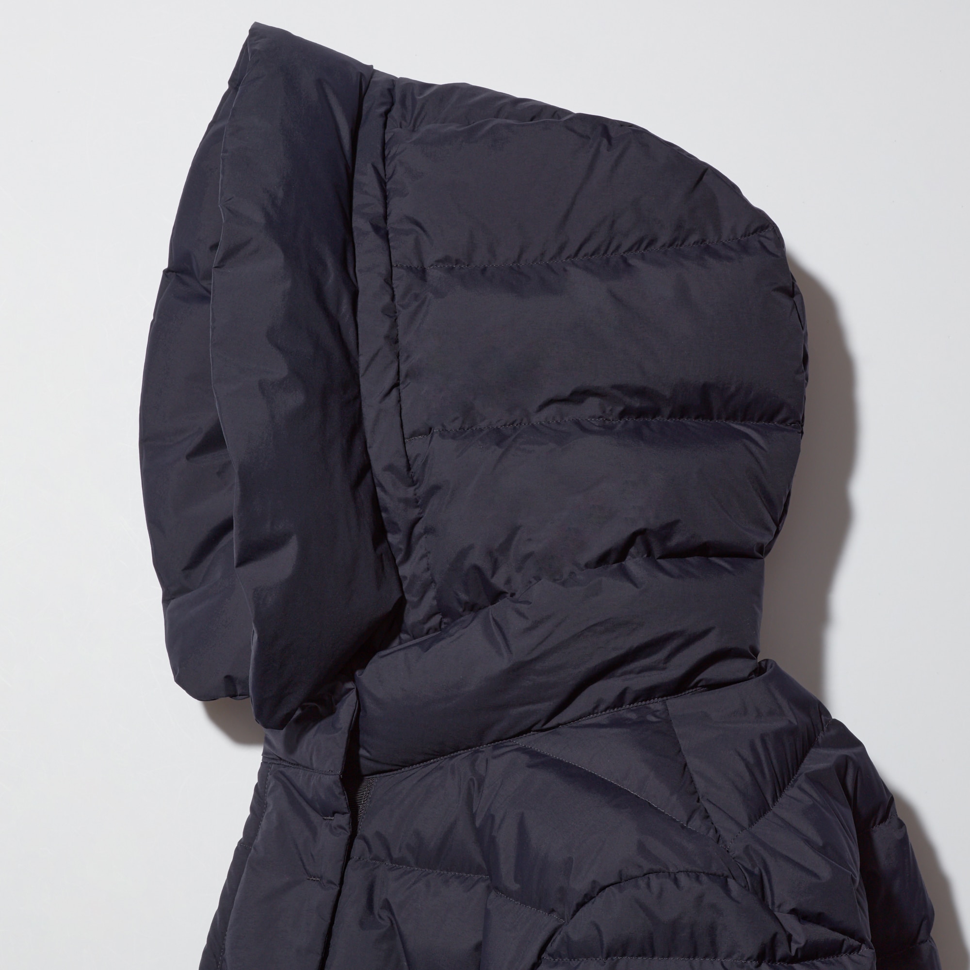light down hooded coat