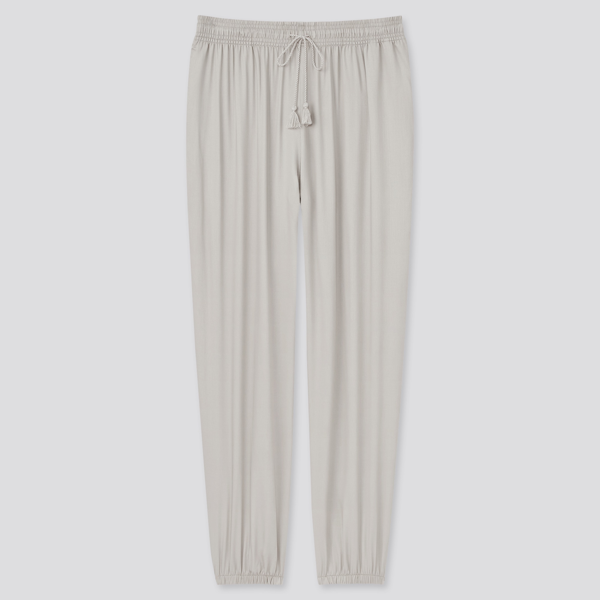 satin drape jogger pants uniqlo