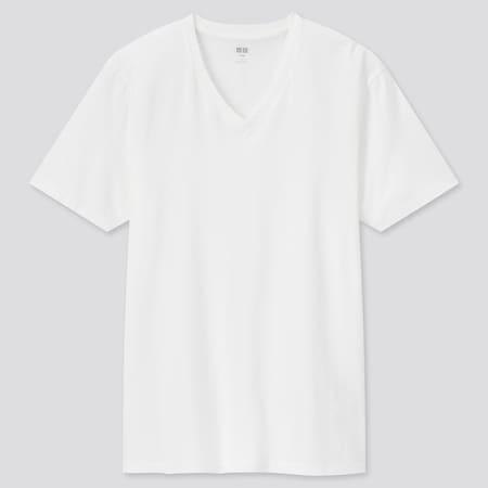 T-Shirt 100% Cotone Supima Collo A V Uomo