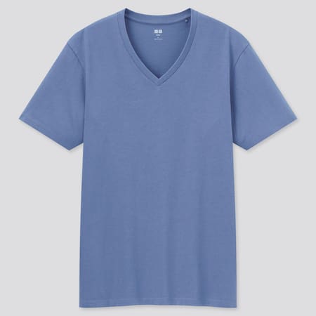 Herren 100% Supima Baumwolle T-Shirt mit V-Ausschnitt