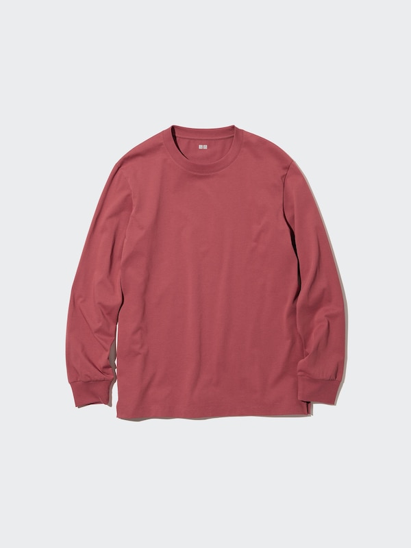 AIRism Cotton UV Protection Crew Neck Long-Sleeve T-Shirt (2022 Edition)
