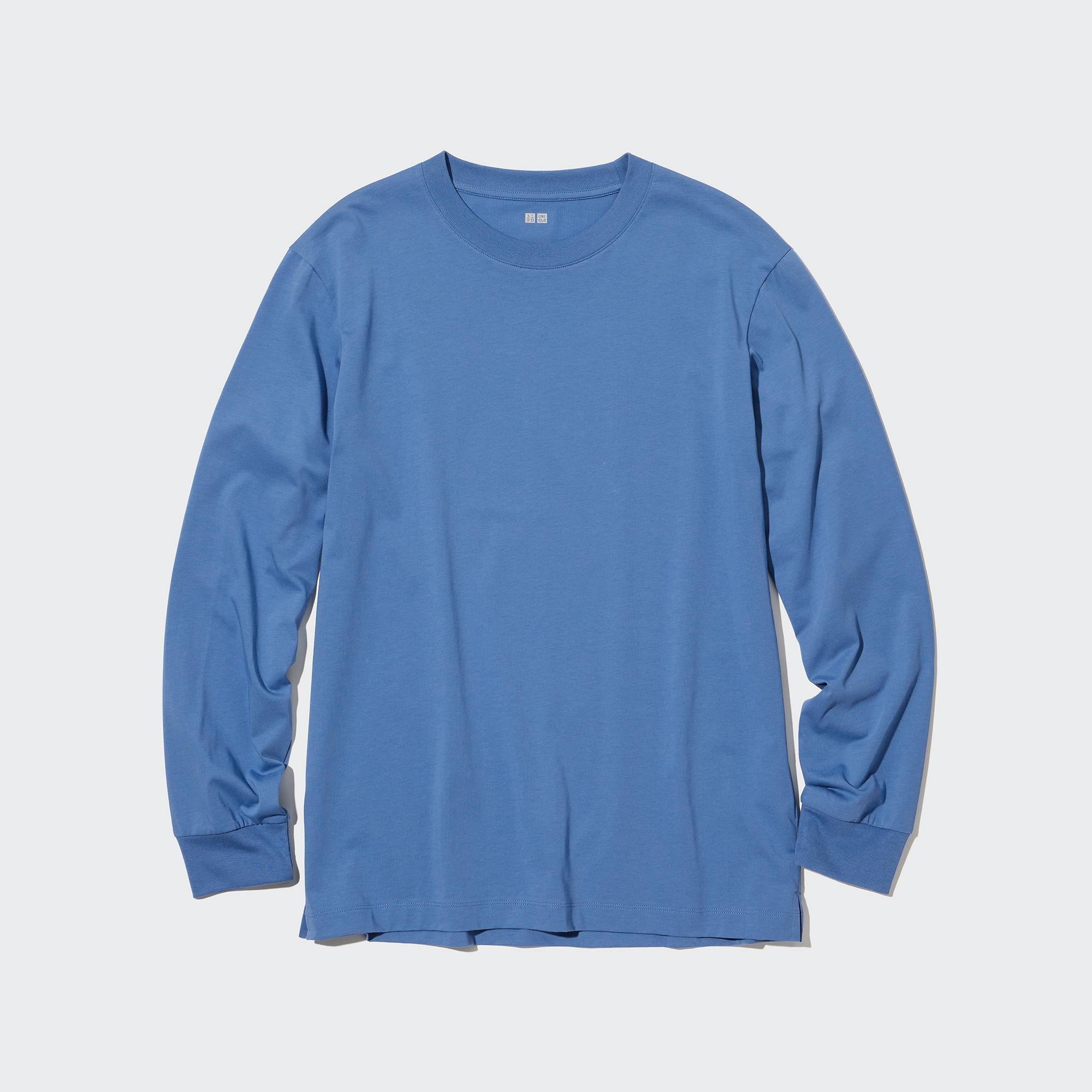 AIRism COTTON UV PROTECTION CREW NECK LONG-SLEEVE T-SHIRT | UNIQLO US