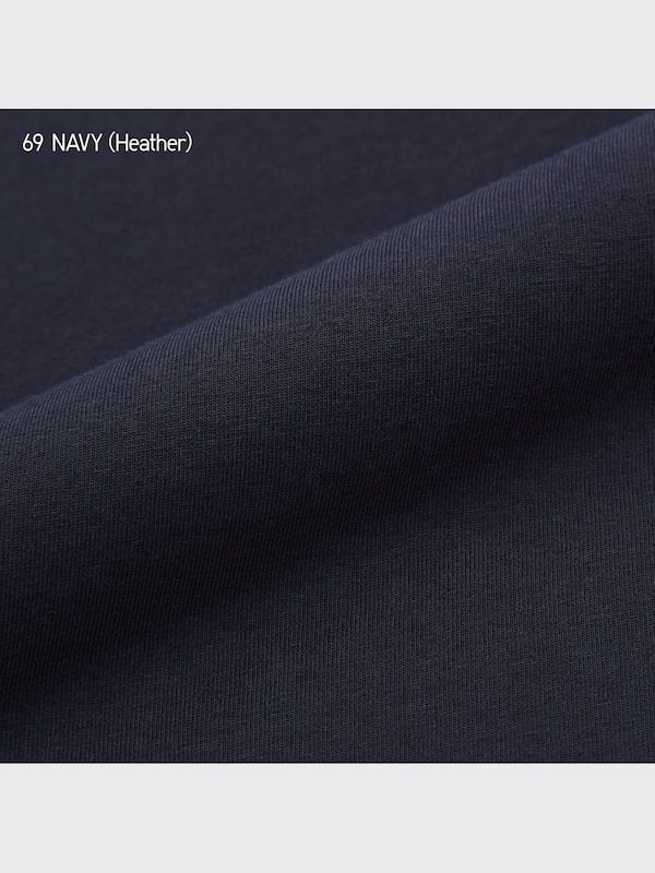 AIRism Cotton UV Protection Crew Neck Long-Sleeve T-Shirt