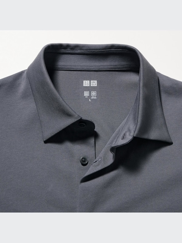 AIRism Full-Open Short-Sleeve Polo Shirt