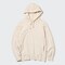 Sweat Pullover Long-Sleeve Hoodie, Natural, Small