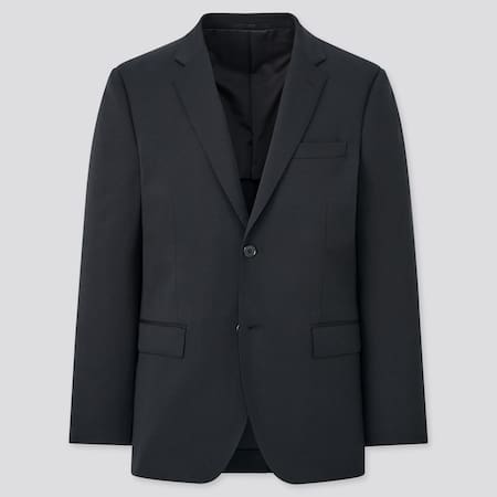 Men Wool Stretch Slim Fit Blazer Suit Jacket