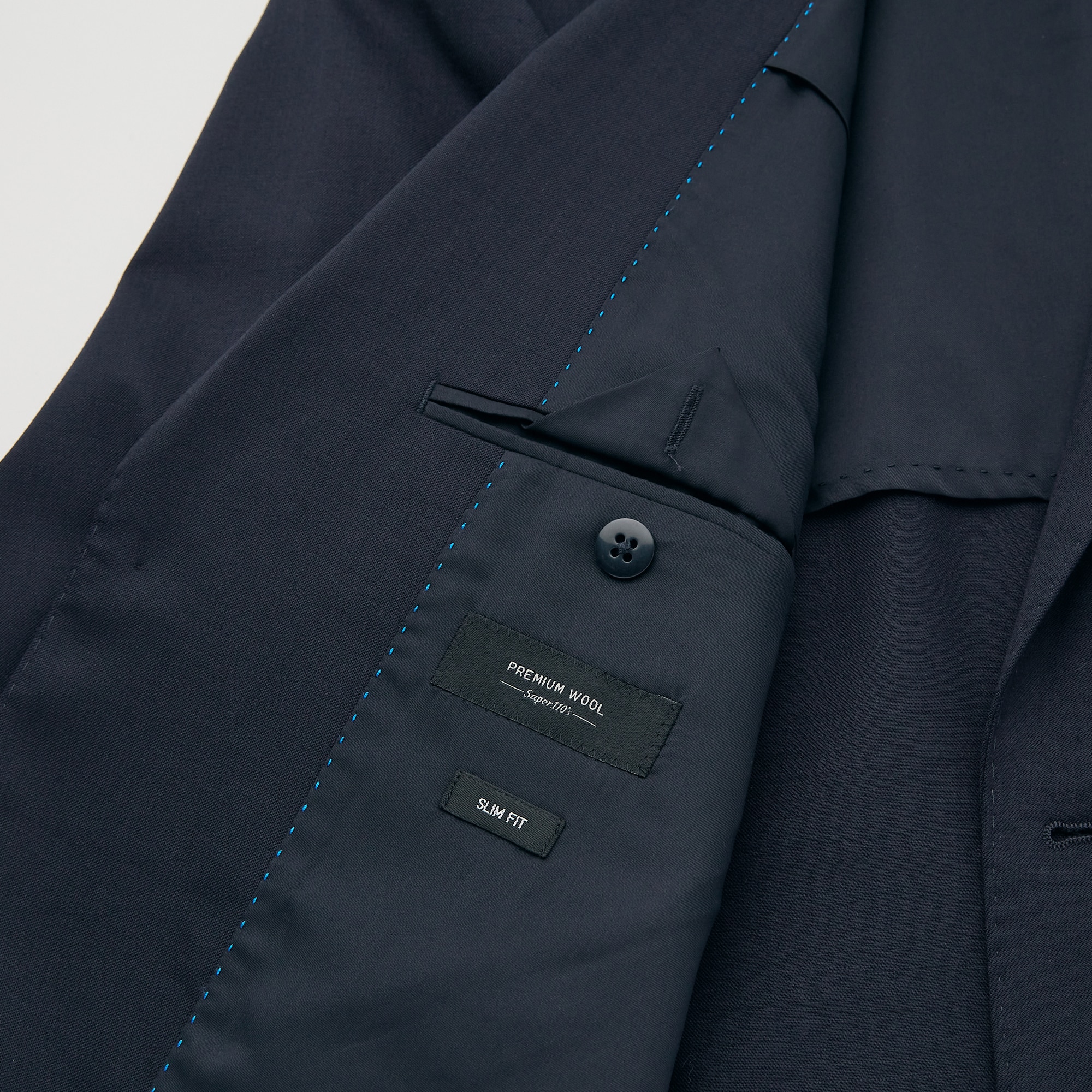 Men Wool Stretch Slim Fit Blazer Suit Jacket | UNIQLO