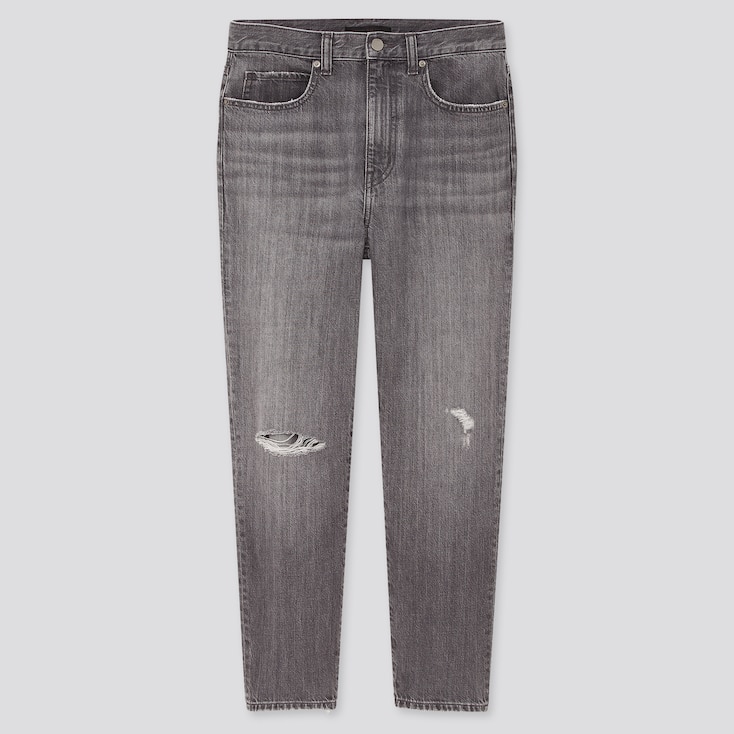 WOMEN SLOUCH TAPERED ANKLE DISTRESSED JEANS | UNIQLO US