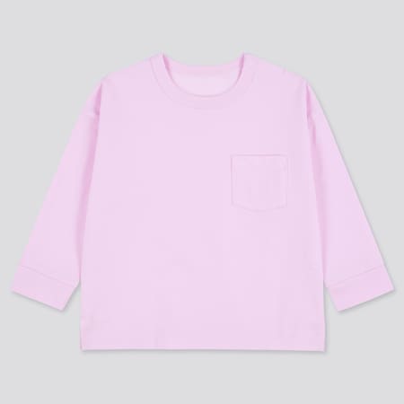 T-Shirt AIRism Cotone Protezione Dagli UV Girocollo Maniche Lunghe Neonato Bambino