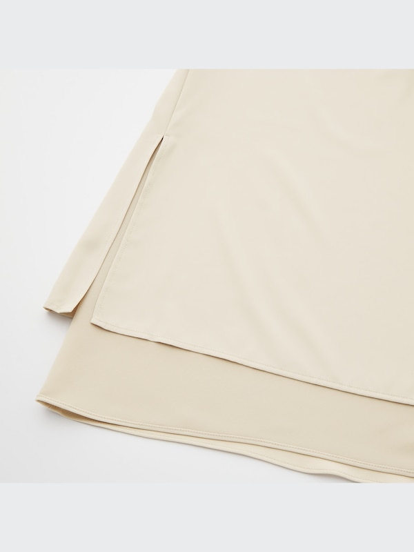 Satin Narrow Flare Skirt
