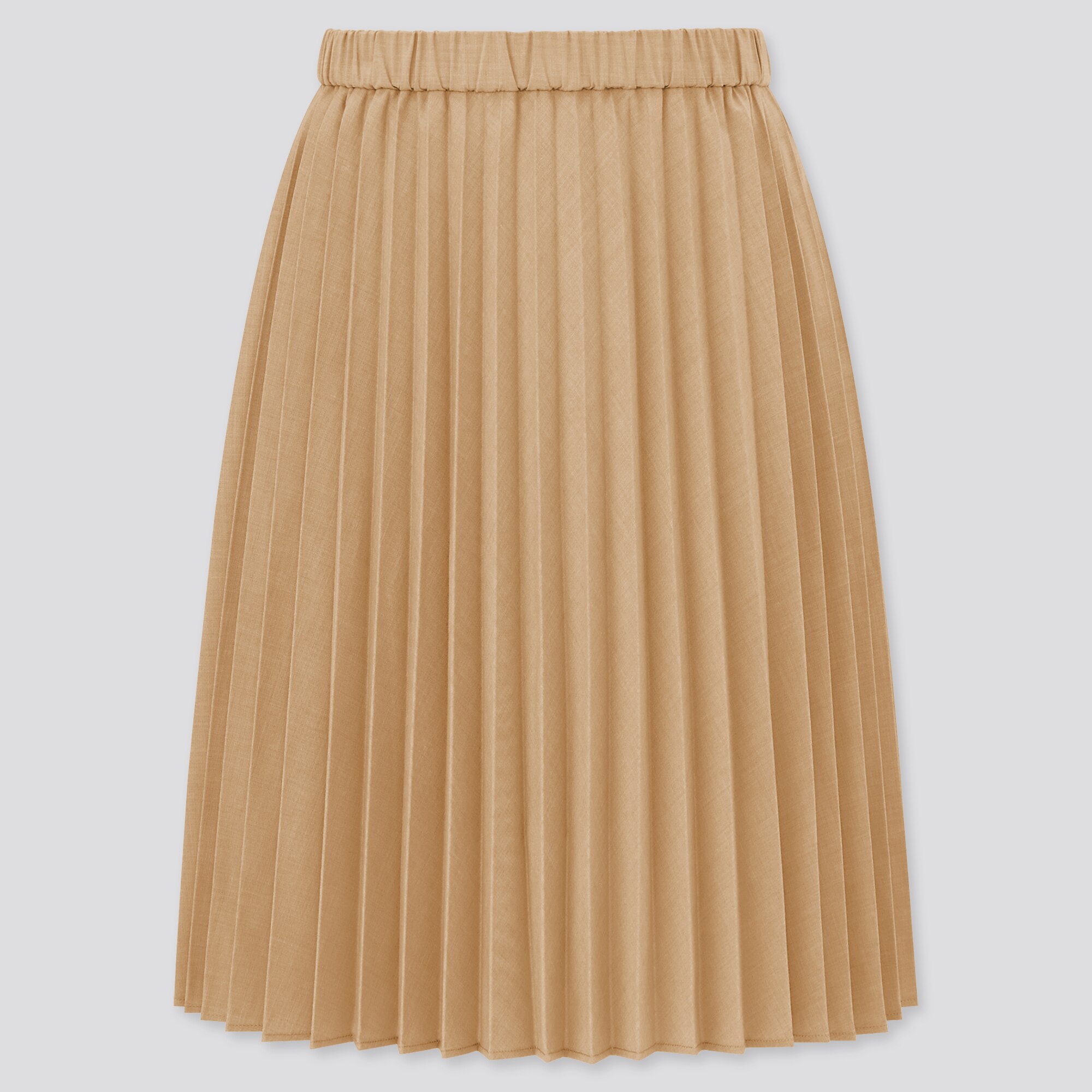 pink pleated skirt uniqlo