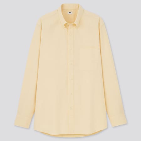 Men Regular Fit Oxford Shirt (Button-Down Collar)