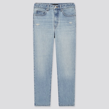 Women Slouch Relaxed Fit Tapered Ankle Length Jeans (Long)