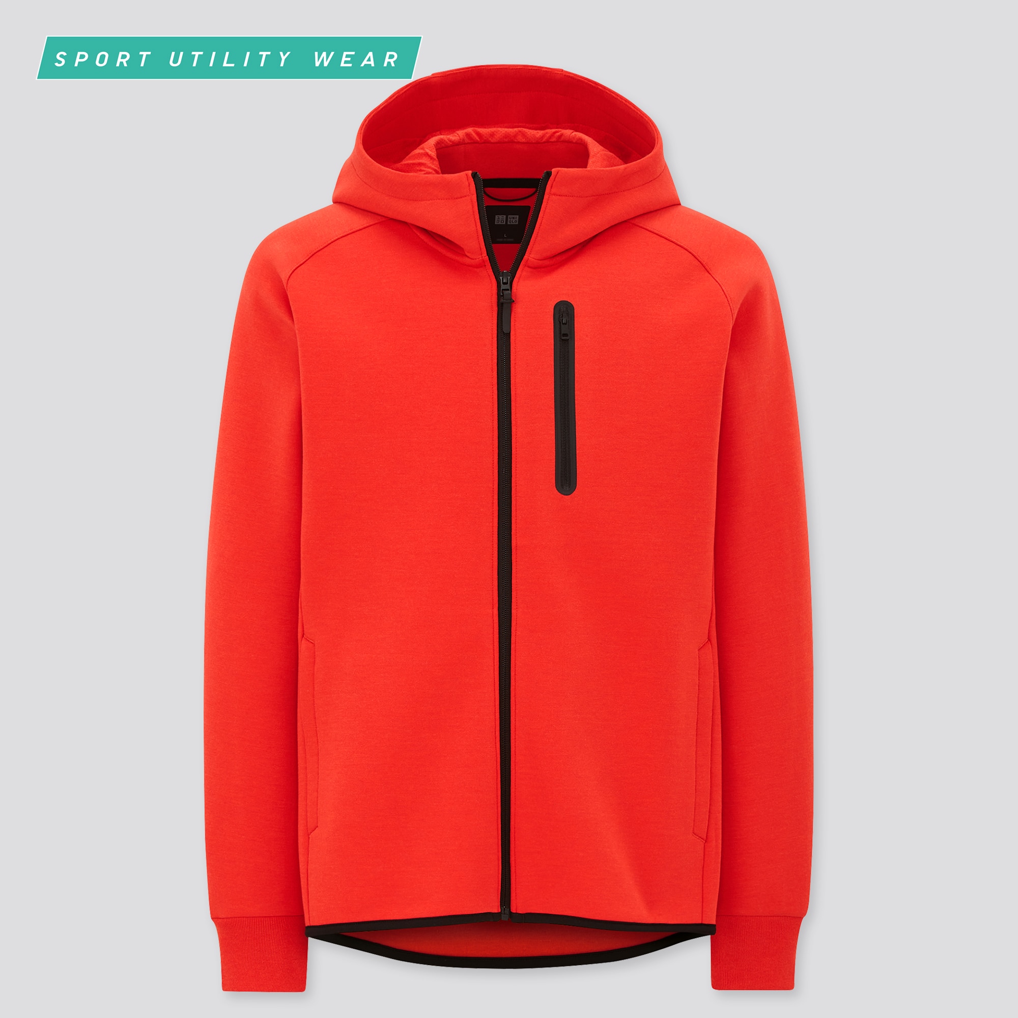 dry stretch sweat full zip hoodie uniqlo