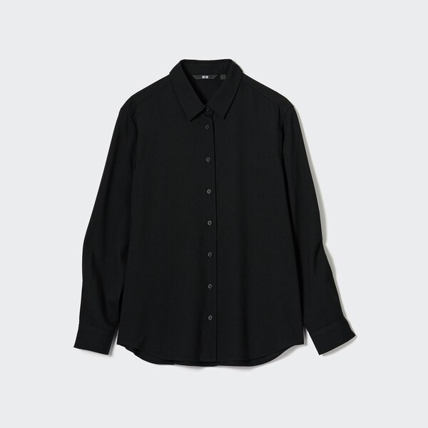 Rayon Long-Sleeve Blouse | UNIQLO US