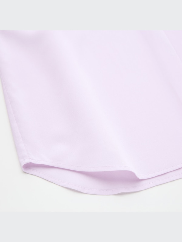 Rayon Skipper Collar 3/4-Sleeve Blouse