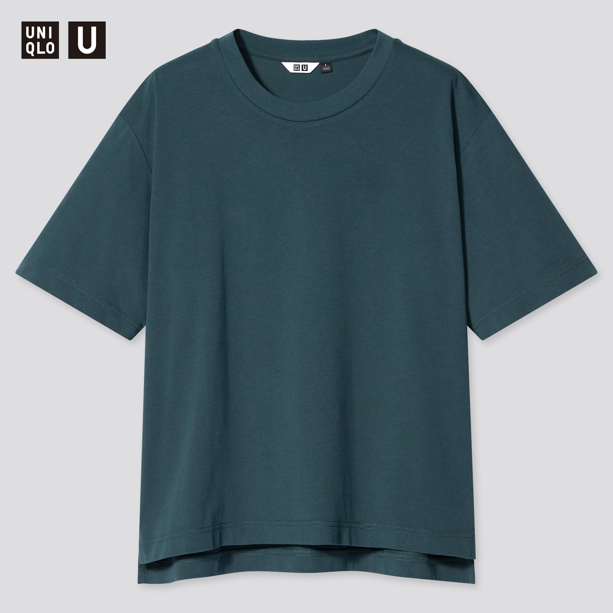 uniqlo dark green shirt