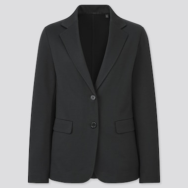 Women Jersey Blazer Jacket