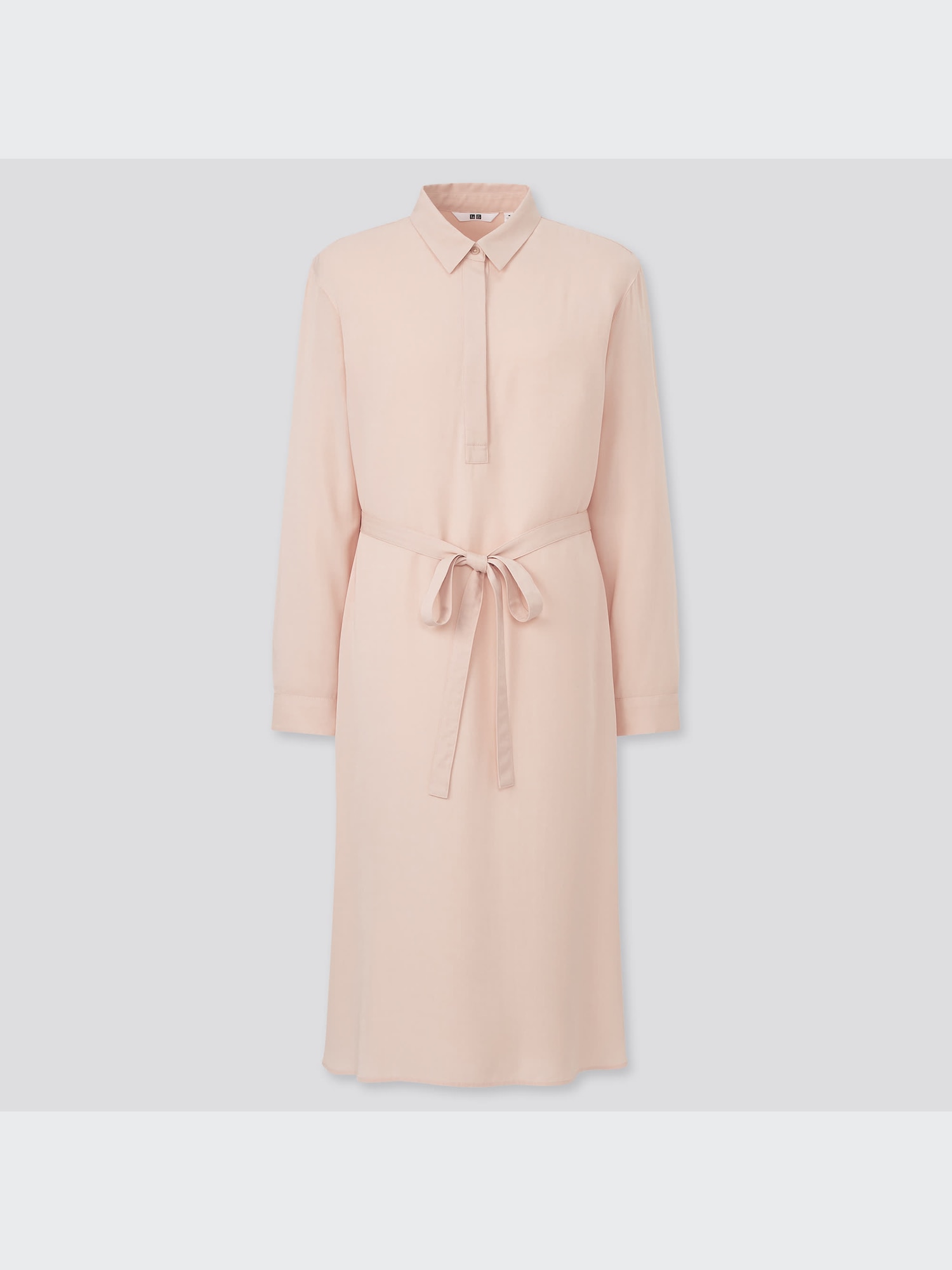 uniqlo dress long sleeve Uniqlo Printed V-Neck Long-Sleeve Flare Dress
