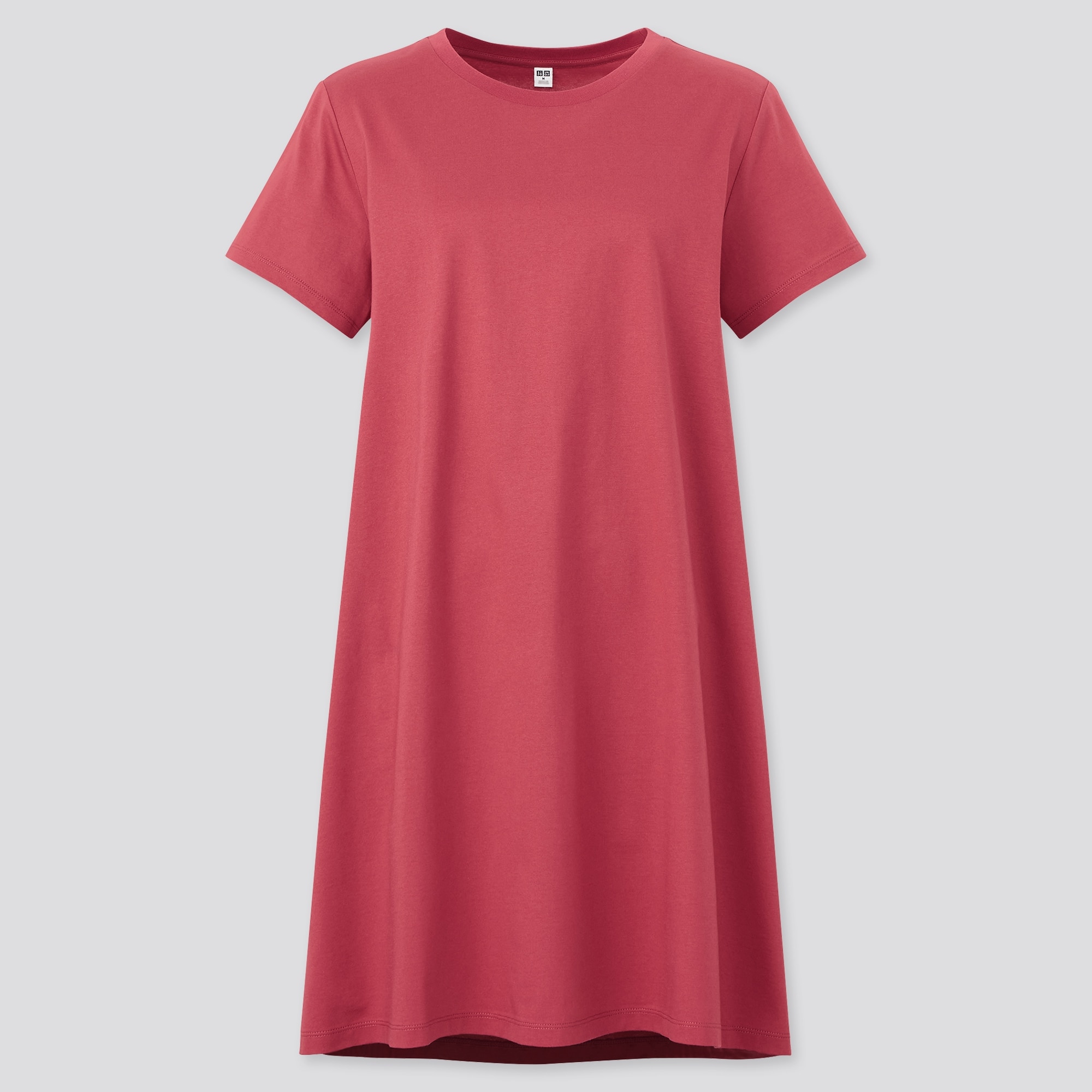 WOMEN MERCERIZED COTTON SHORT-SLEEVE MINI DRESS | UNIQLO US