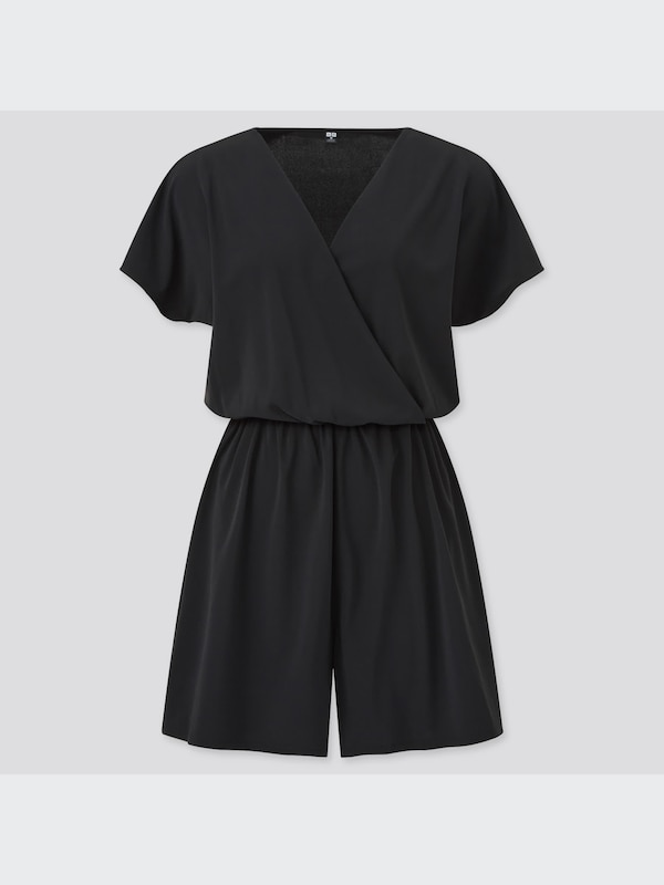 CREPE JERSEY SHORT SLEEVE ROMPERS