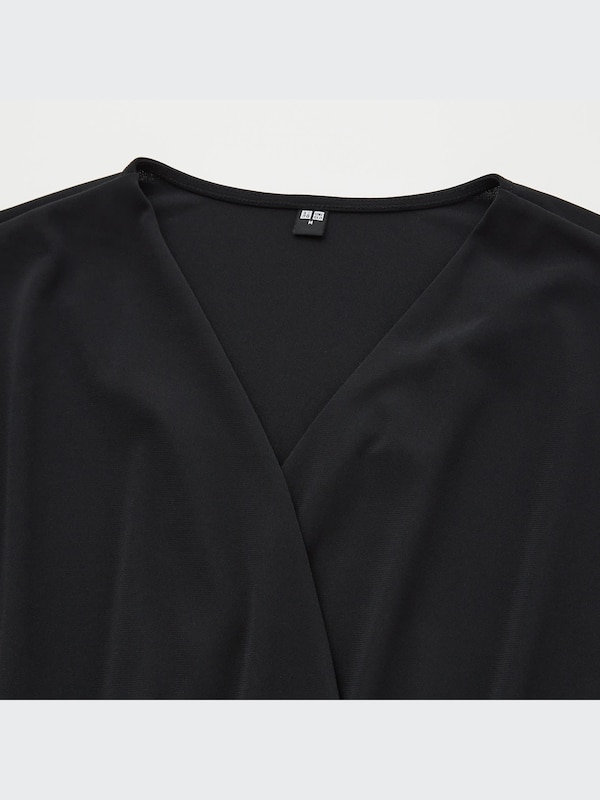 Crepe Jersey Short-Sleeve Romper
