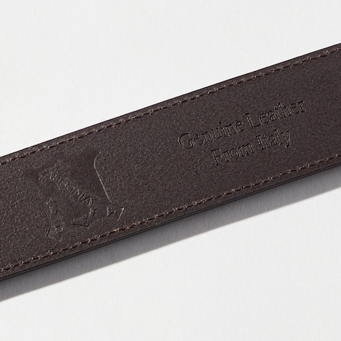 Uniqlo Men's Stitched Italian Leather Belt