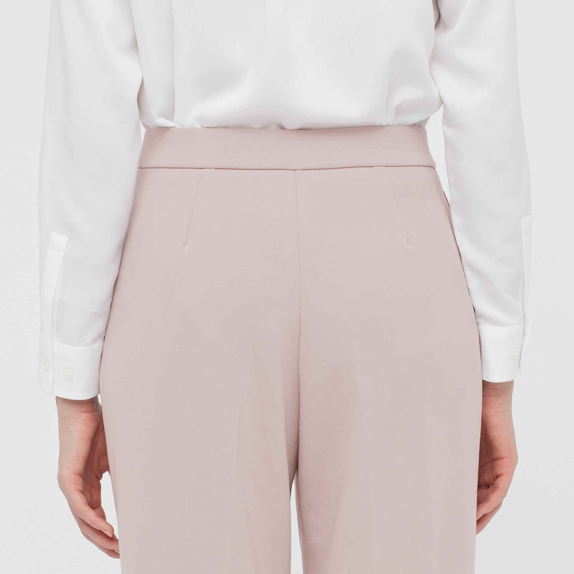 stretch double face straight pants uniqlo