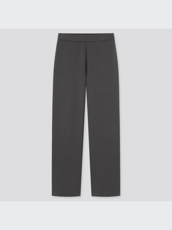 Stretch Double Face Straight Pants