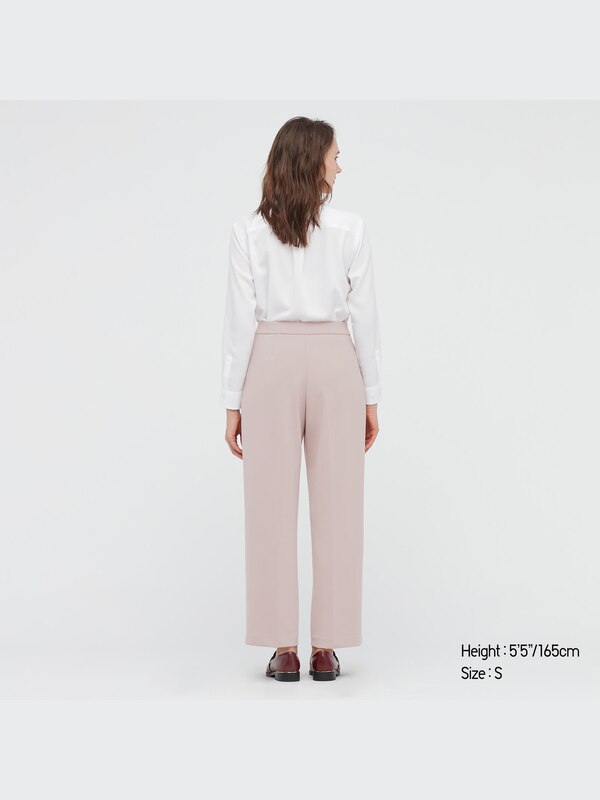 Stretch Double Face Straight Pants