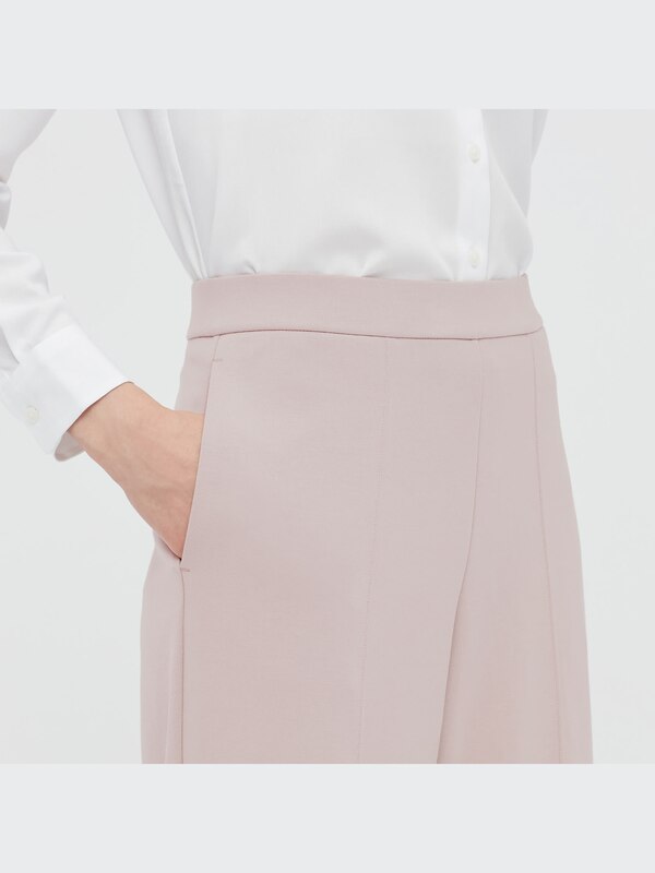 Stretch Double Face Straight Pants