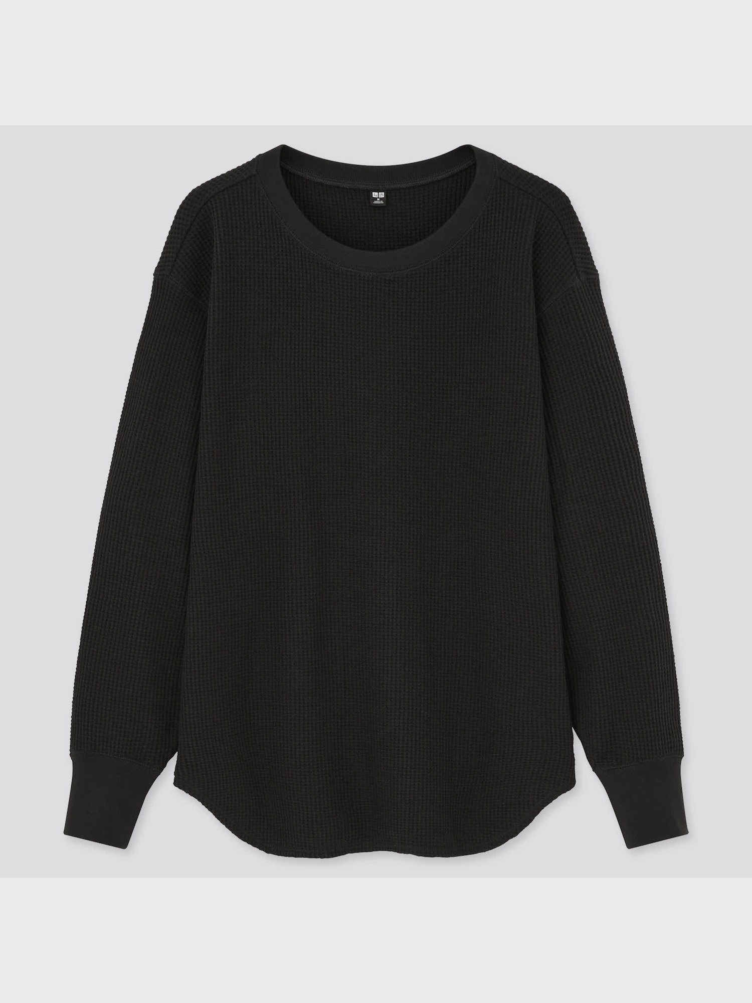 Uniqlo waffle crew neck sale