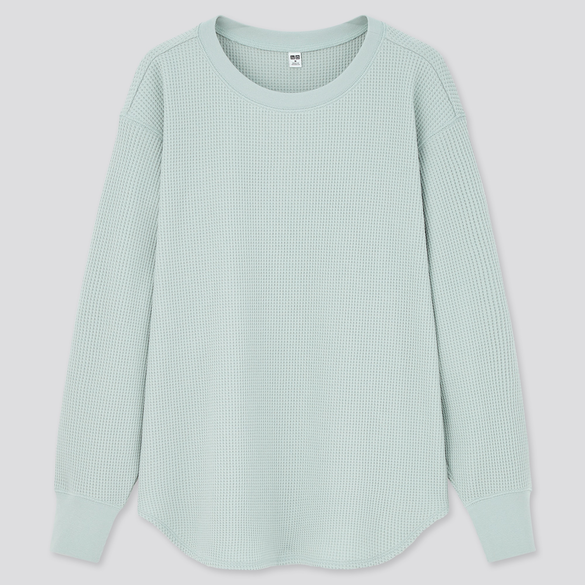 uniqlo waffle crew neck sweater