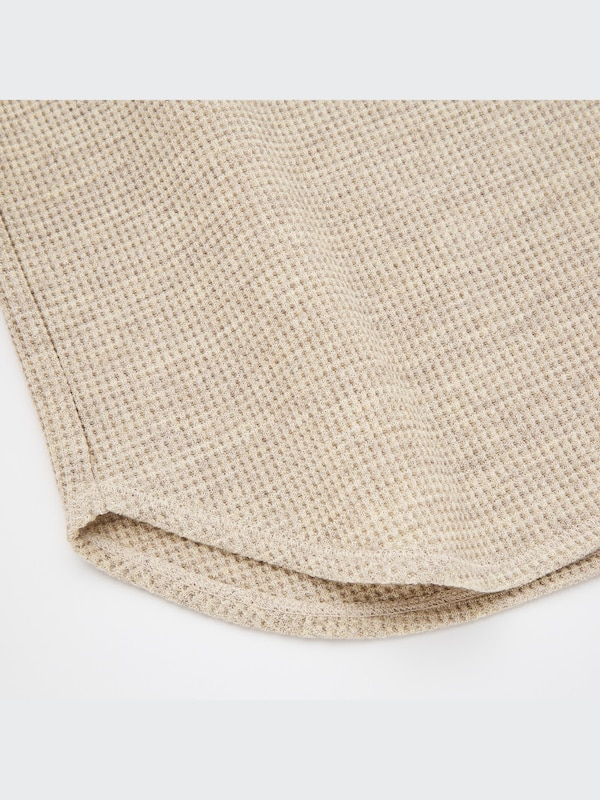 Waffle Crew Neck Long-Sleeve T-Shirt