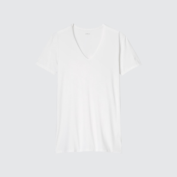 AIRism V-Neck Short-Sleeve T-Shirt (2021 Edition) | UNIQLO US