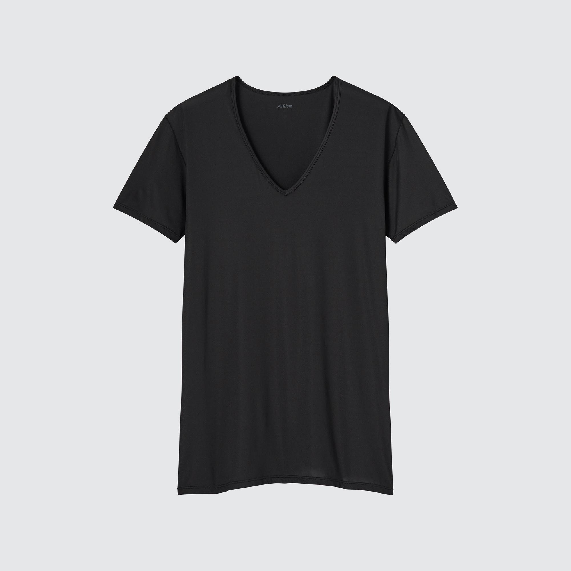AIRism V-Neck Short-Sleeve T-Shirt
