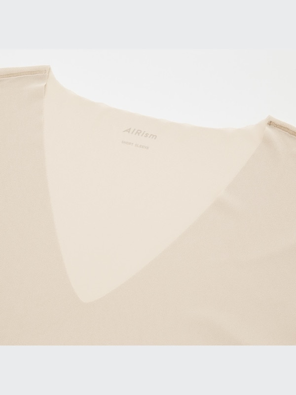 AIRism Micro Mesh V-Neck Short-Sleeve T-Shirt