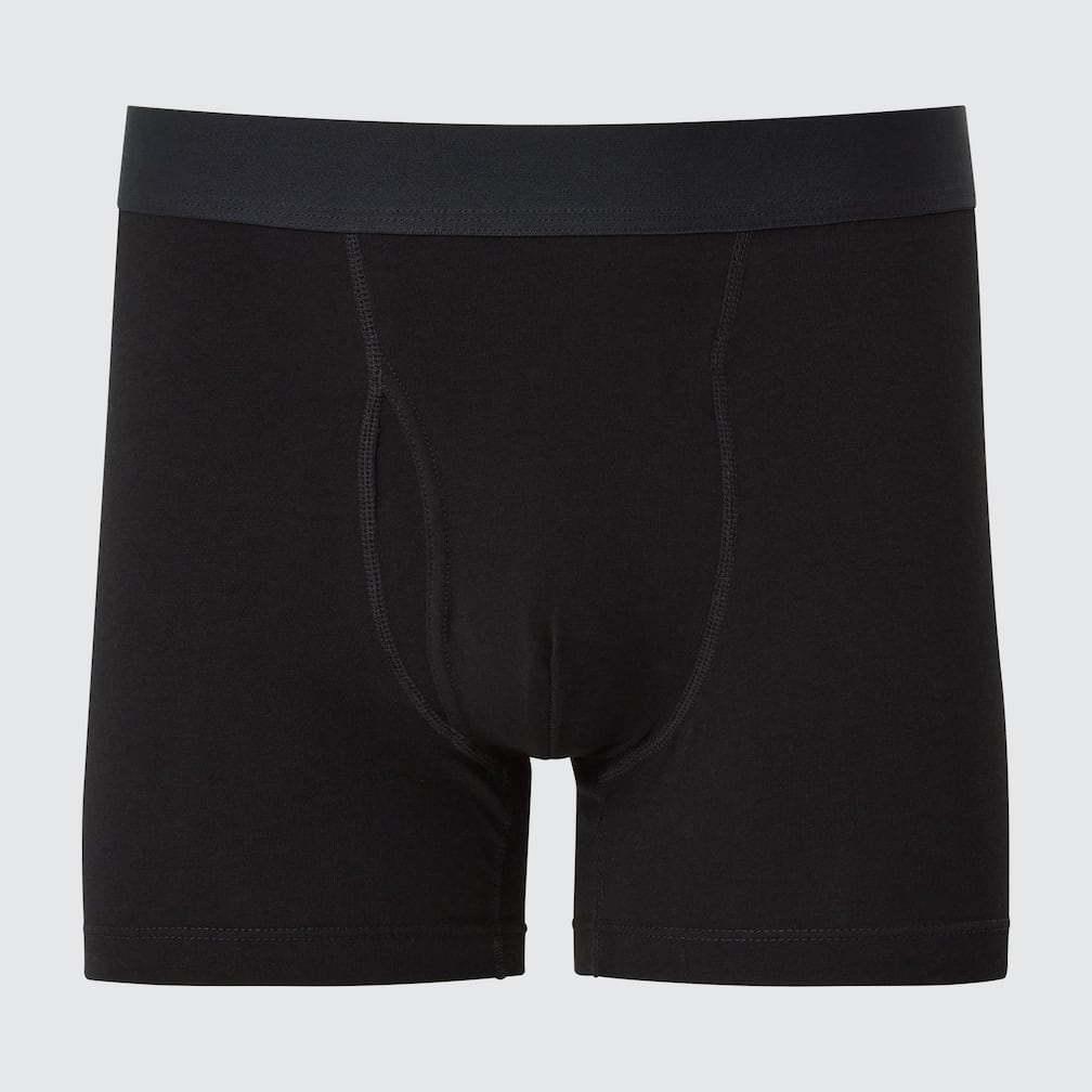 The Perfect Supima® Cotton Full Cut Knit Boxer in Black main image 0