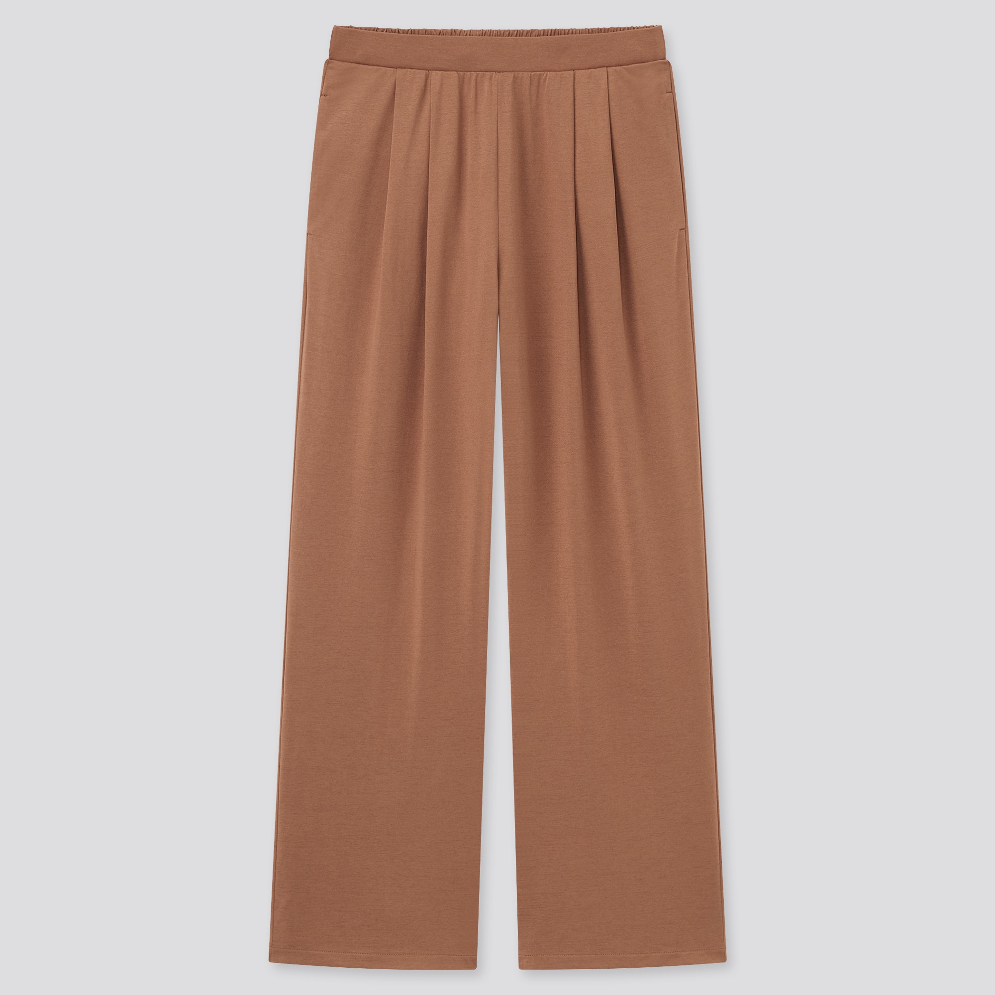 UNIQLO Satin Jersey Wide Straight Pants | StyleHint