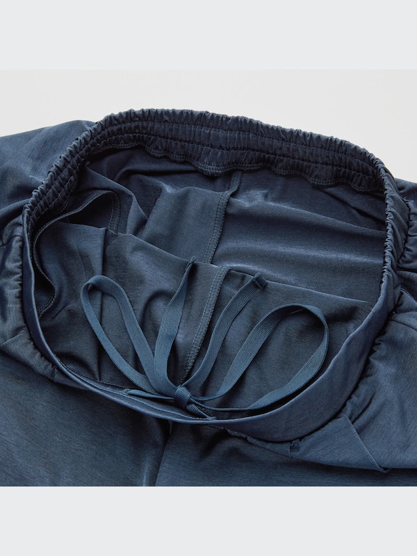 Satin Jersey Wide Straight Pants