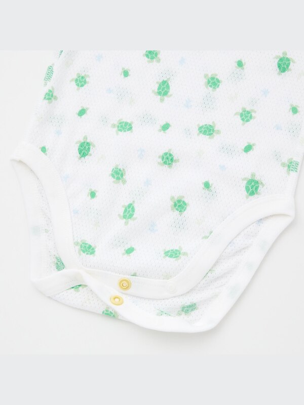 Cotton Mesh Sleeveless Inner Bodysuit (Set of 2)
