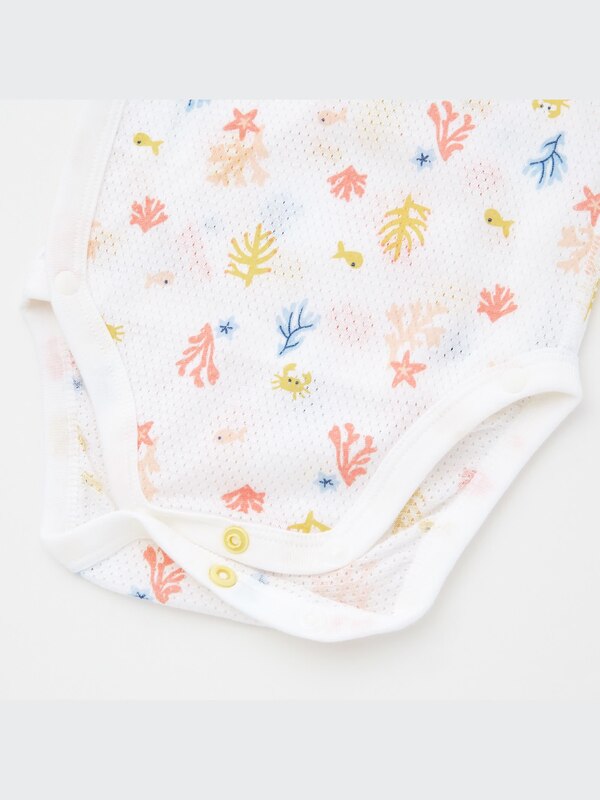 Cotton Mesh Sleeveless Inner Bodysuit (Set of 2)