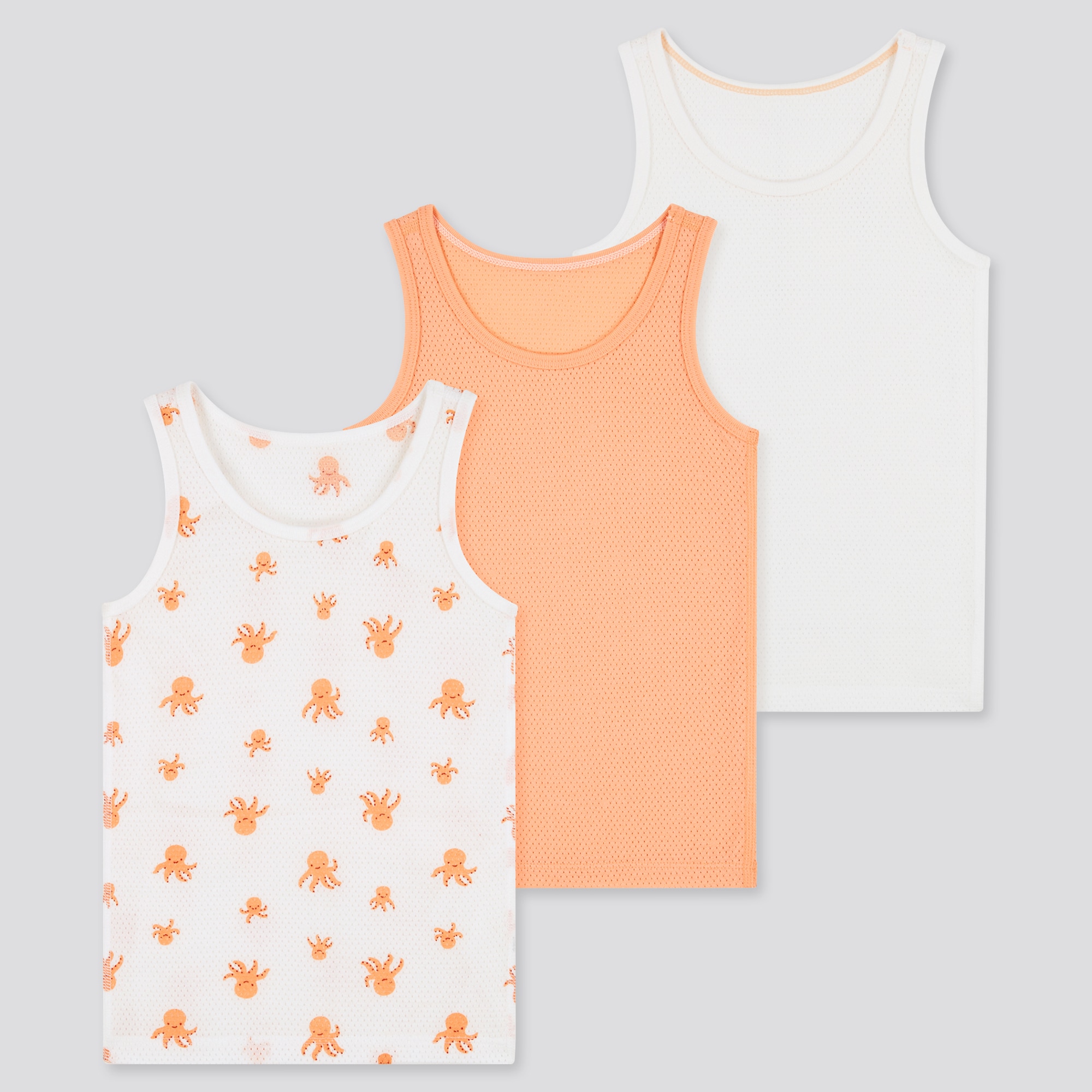 Cotton Mesh Tank Top Set Of 3 UNIQLO US