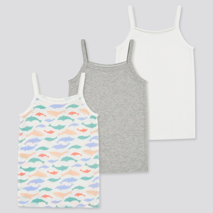 Debardeur Joy Of Print Coton Melange Bebe Lot De 3 Uniqlo