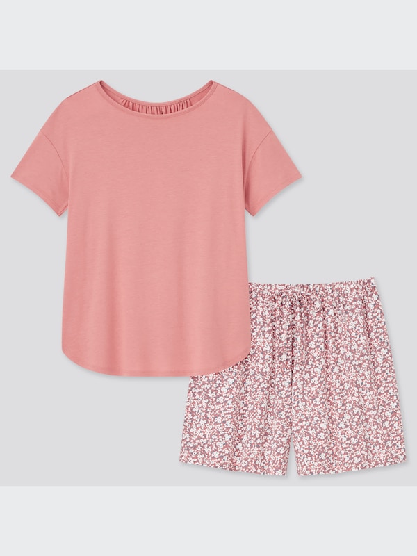 Drape Jersey Short-Sleeve Set