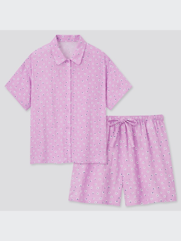 Joy of Print Gauze Short-Sleeve Pajamas