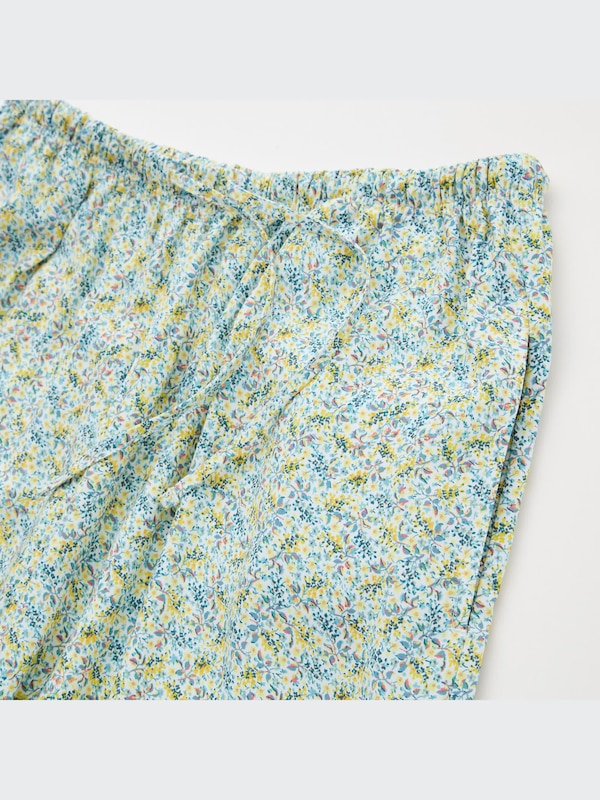 Printed Drape Straight Pants